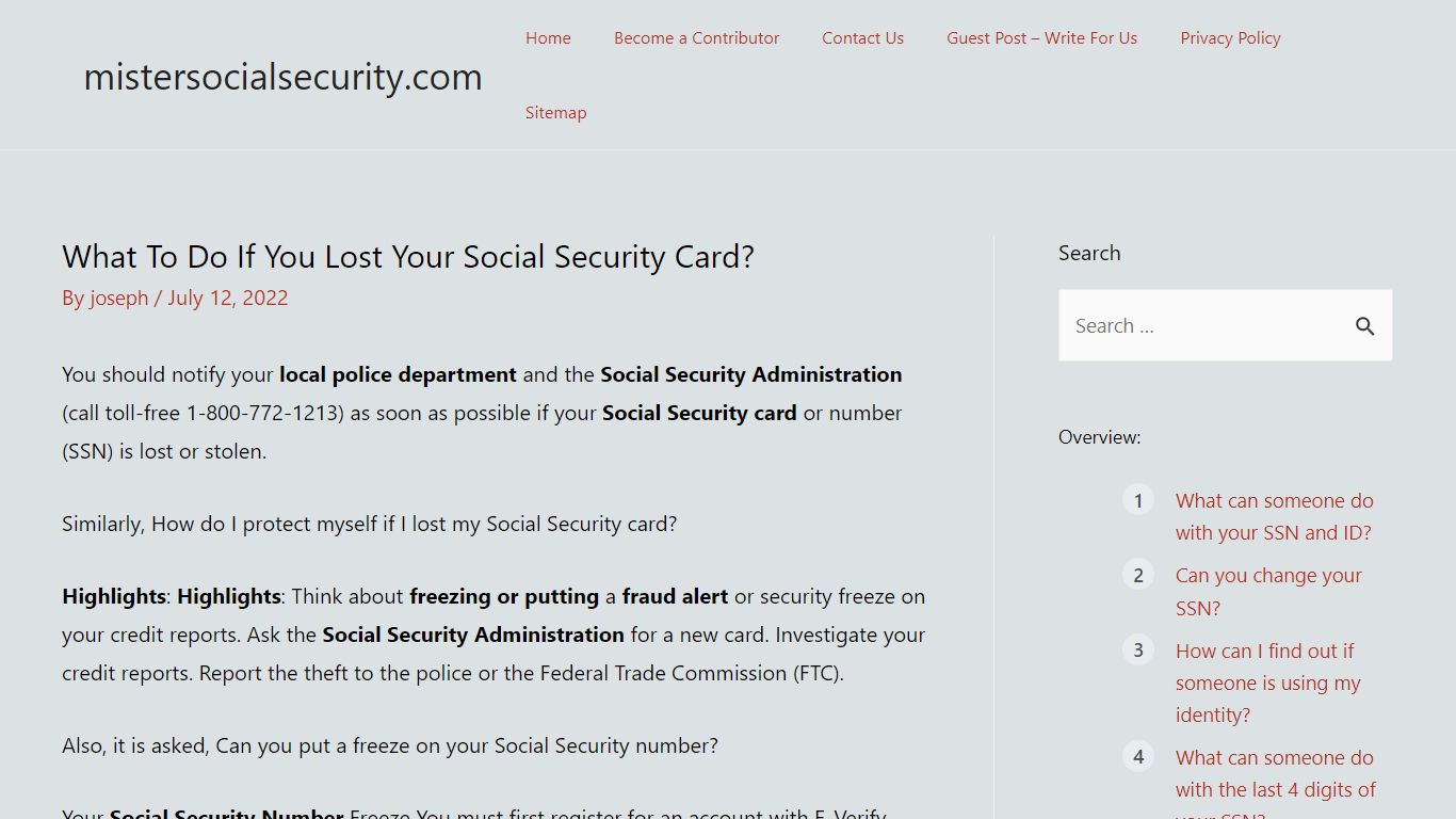 What To Do If You Lost Your Social Security Card?