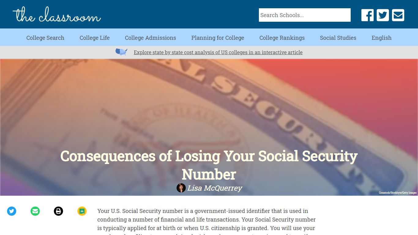 Consequences of Losing Your Social Security Number